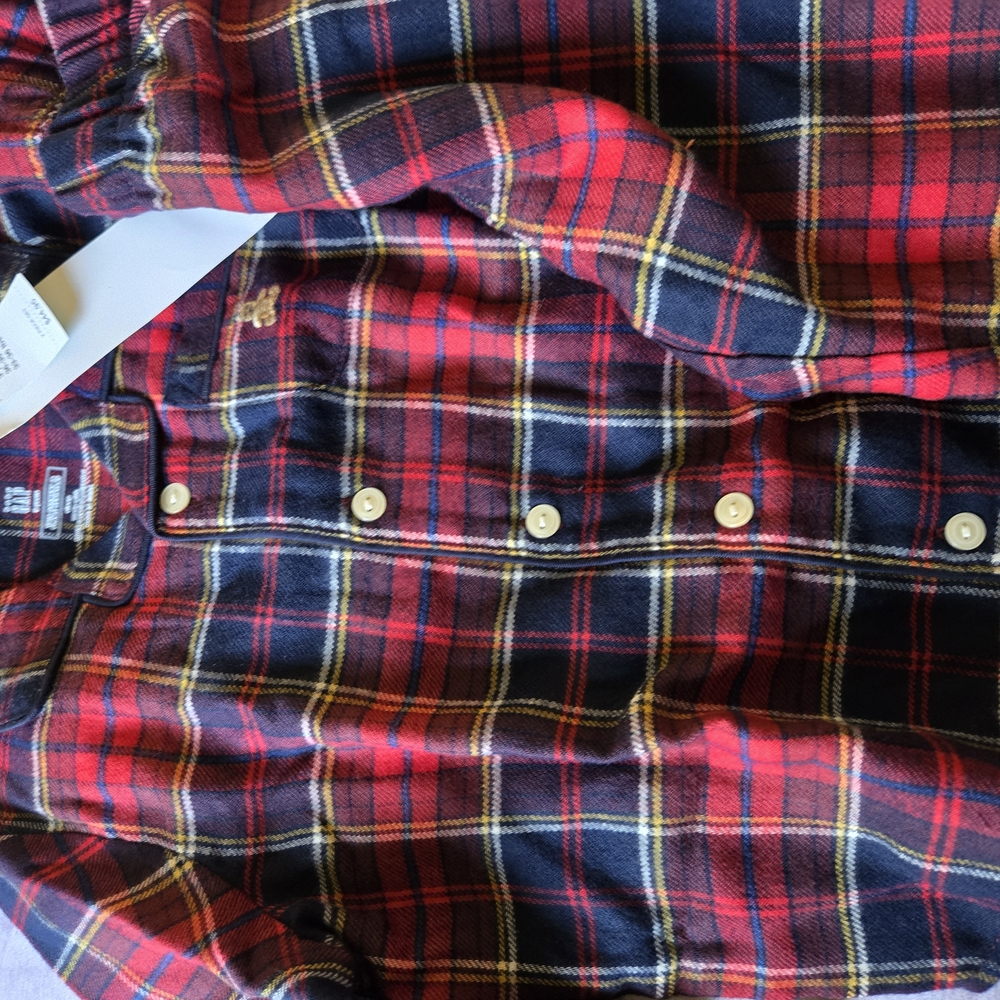 Boys baby GAP Red and Black Pajama Set